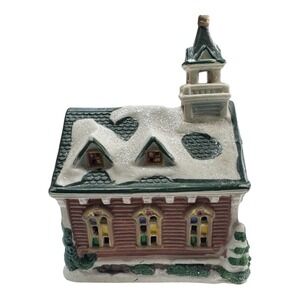 Windham Heights 2005 Ceramic Christmas Church Village House Holiday‎ Decor